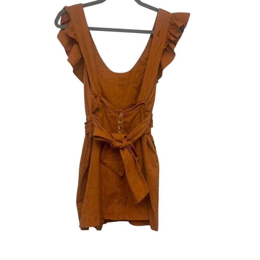 Free people Llara linen blend mini dress with pockets size XS